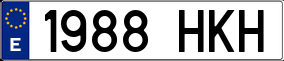 Truck License Plate